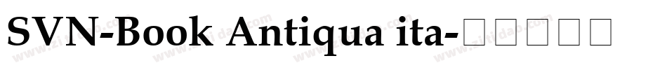 SVN-Book Antiqua ita字体转换
